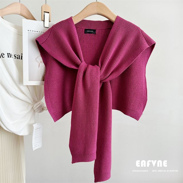 Shawl Plain Knit