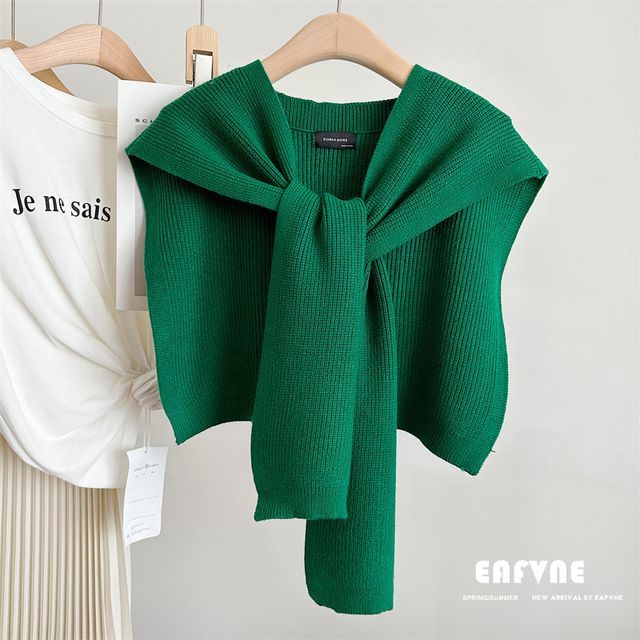 Shawl Plain Knit