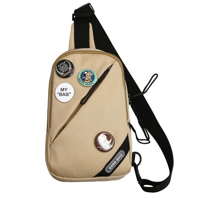 Nylon Sling Badge Lettering Bag Charm Set / Applique