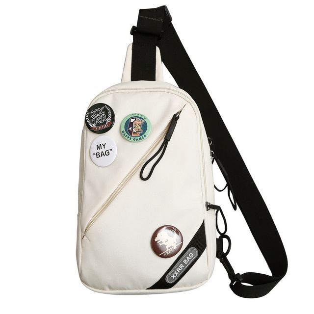 Nylon Sling Badge Lettering Bag Charm Set / Applique