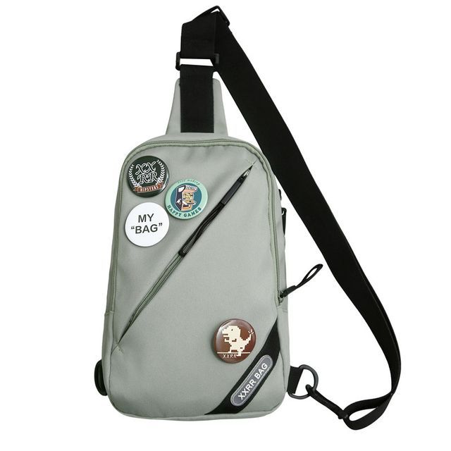 Nylon Sling Badge Lettering Bag Charm Set / Applique