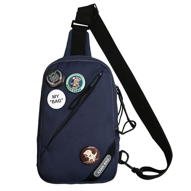 Nylon Sling Badge Lettering Bag Charm Set / Applique