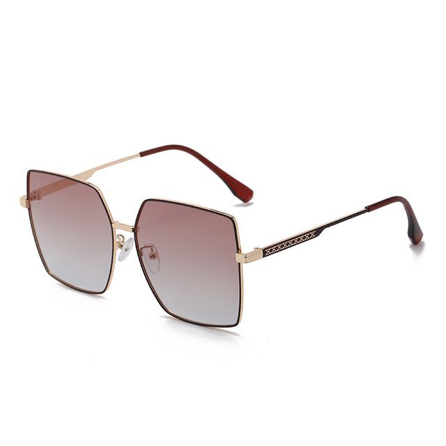 Metal Frame Square Sunglasses