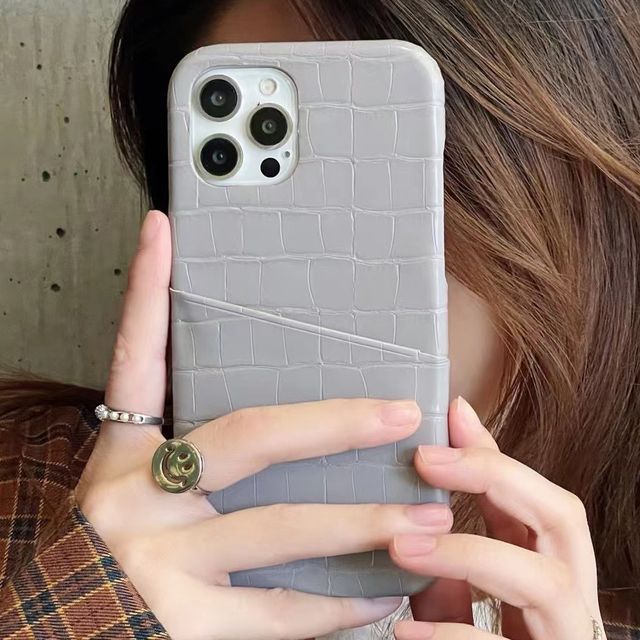 Card Holder Phone Faux Leather Case