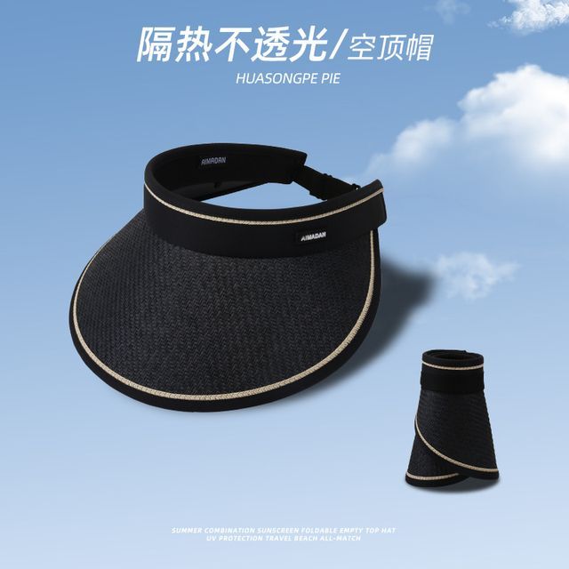 Hat Piped Sun Straw