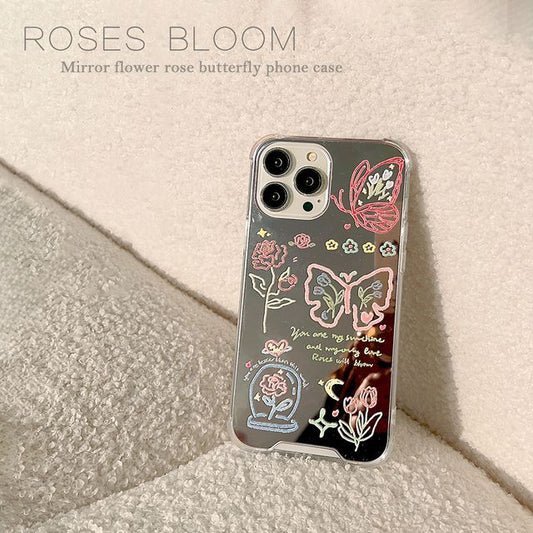 Butterfly Case Phone Mirrored