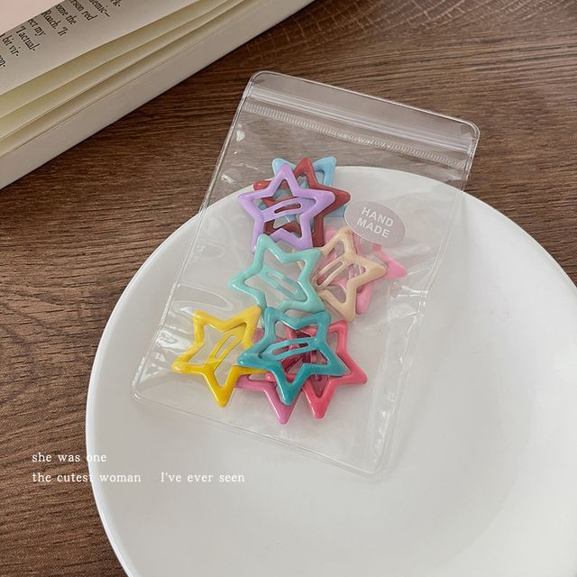 Set of 10: Star Hair Clip