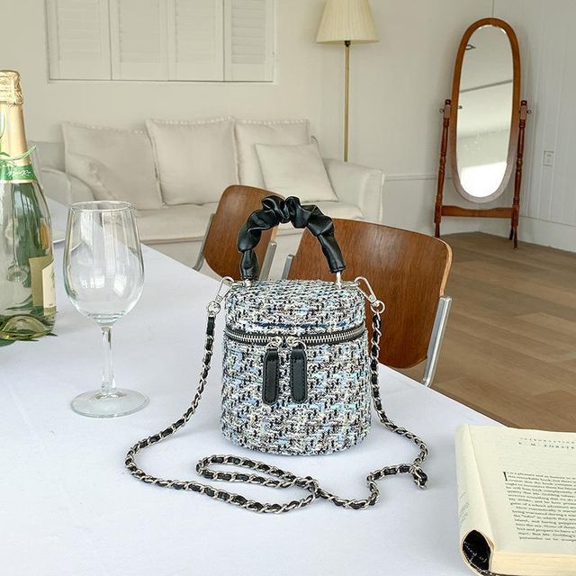 Bag Crossbody Tweed Zip