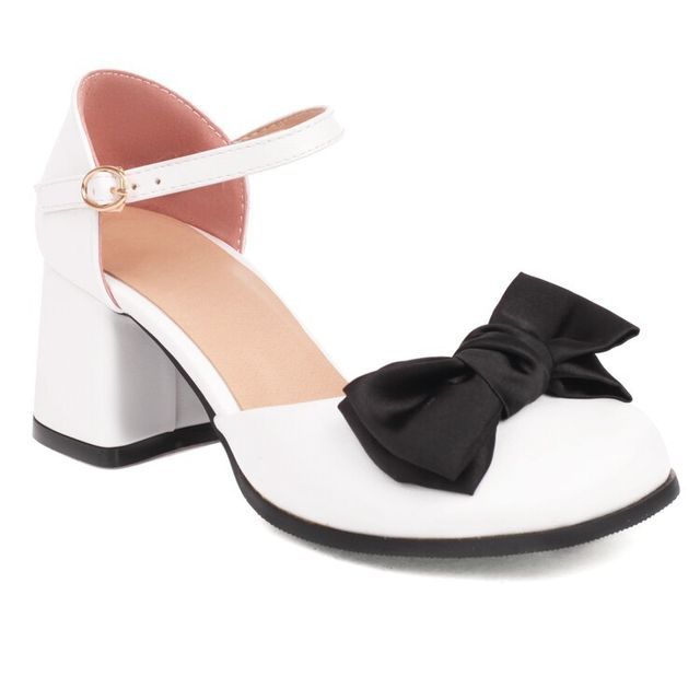 Block Heel Bow Sandals