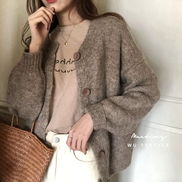 Neck Short-Sleeve T-Shirt Crew Lettering