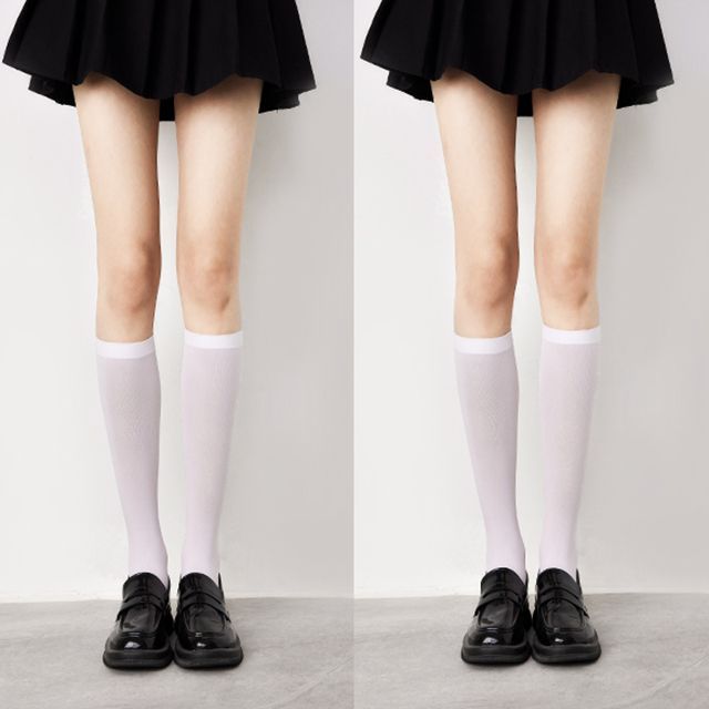 Plain Tall Socks Set