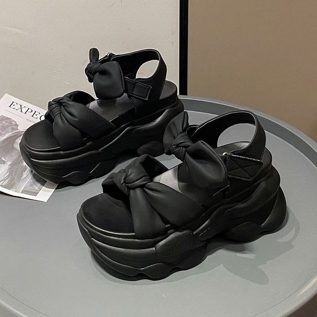 Sandals Bow Platform