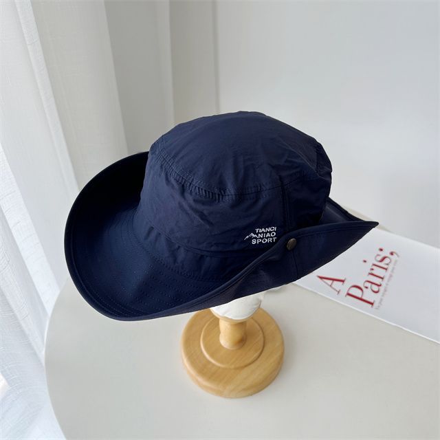 Embroidered Lettering Sun Hat