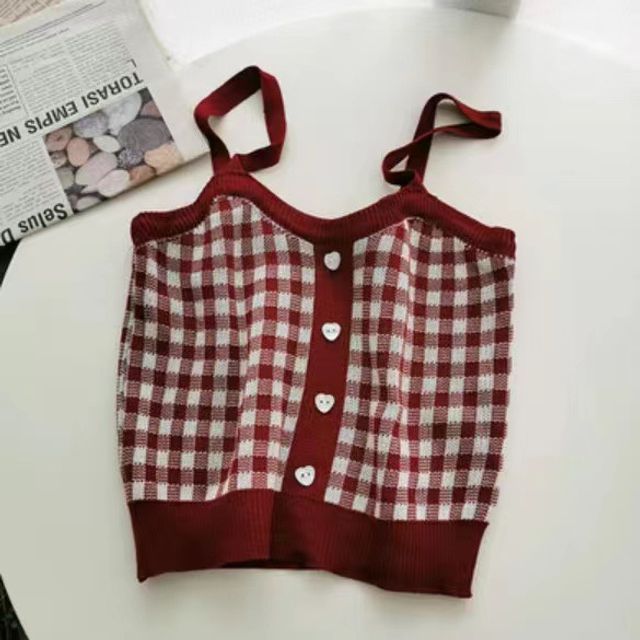 Top Plaid Cami
