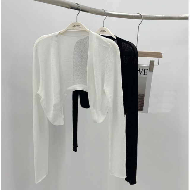 Plain Cardigan Bolero