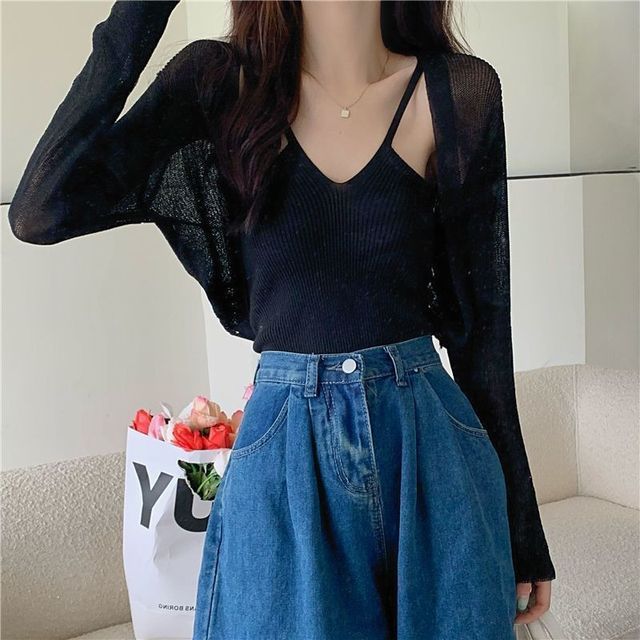 Plain Cardigan Bolero