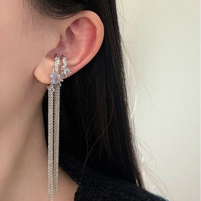 Cuff Alloy Fringed Earring