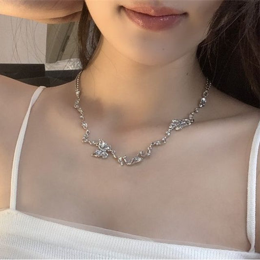 Butterfly Alloy Choker