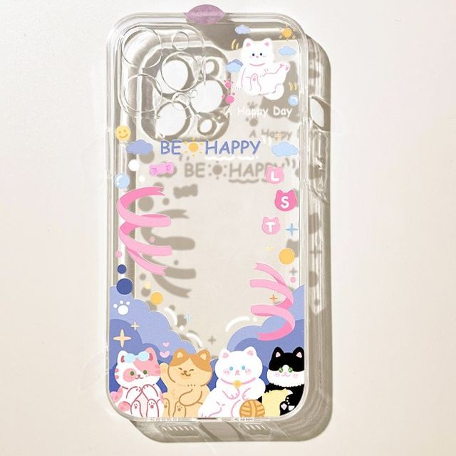 Cat Transparent Case Phone