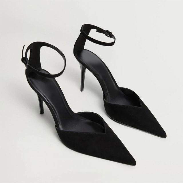 Pumps High-Heel Pointed D'Orsay Plain