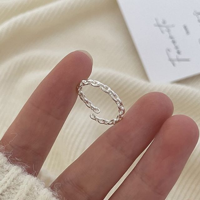 Faux Pearl / Alloy Open Ring