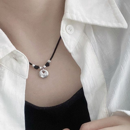 Pendant Necklace Simple Silver Sterling