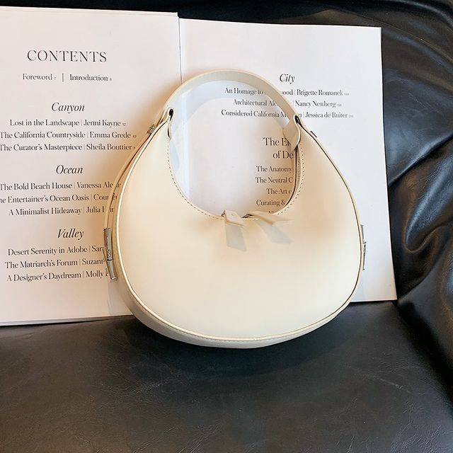 Bag Faux Zip Leather Shoulder