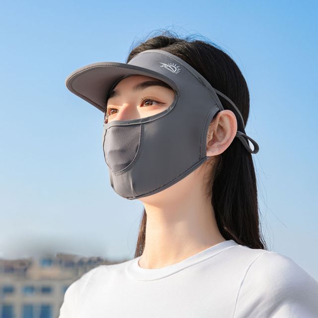 Cover Protection Face with Brim Plain Sun