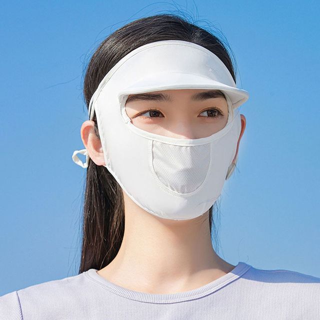 Cover Protection Face with Brim Plain Sun