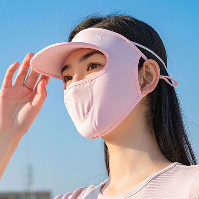 Cover Protection Face with Brim Plain Sun