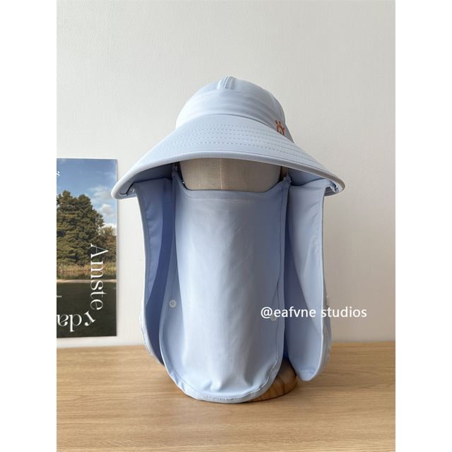 Hat Protection with Cover Sun Face Lettering