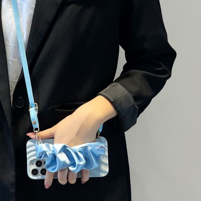 Fabric Strap Phone Shirred Case