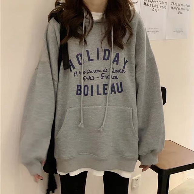 Oversized Hoodie Lettering