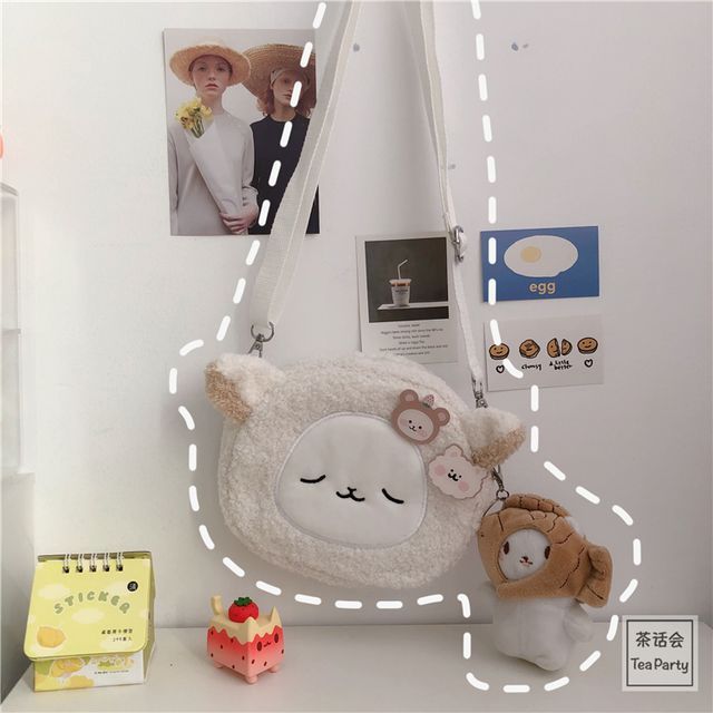 Cartoon Crossbody Bag / Bag Charm / Set