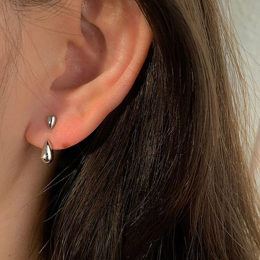 Silver Sterling Droplet Earring