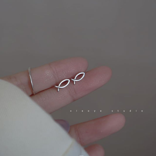 Fish Earring Sterling Silver