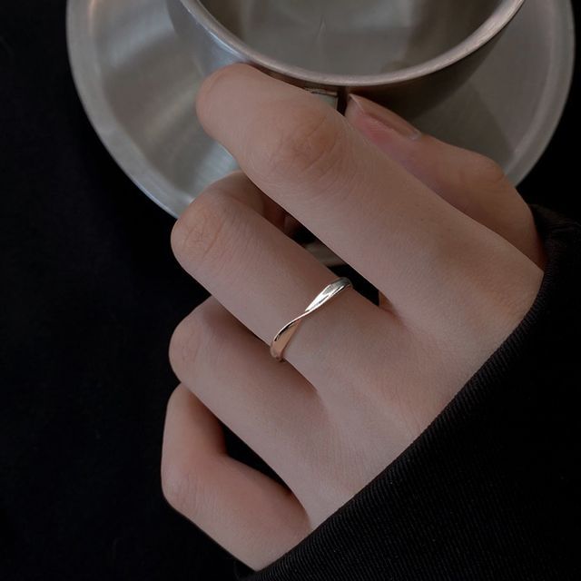 Twisted Open Ring Sterling Silver