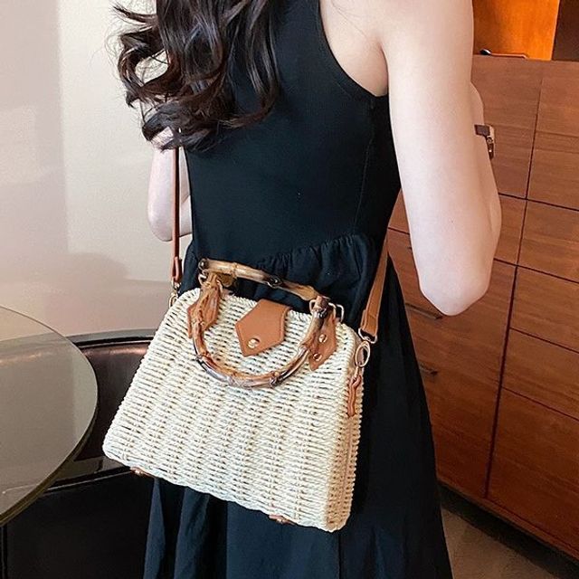 Crossbody Straw Bag