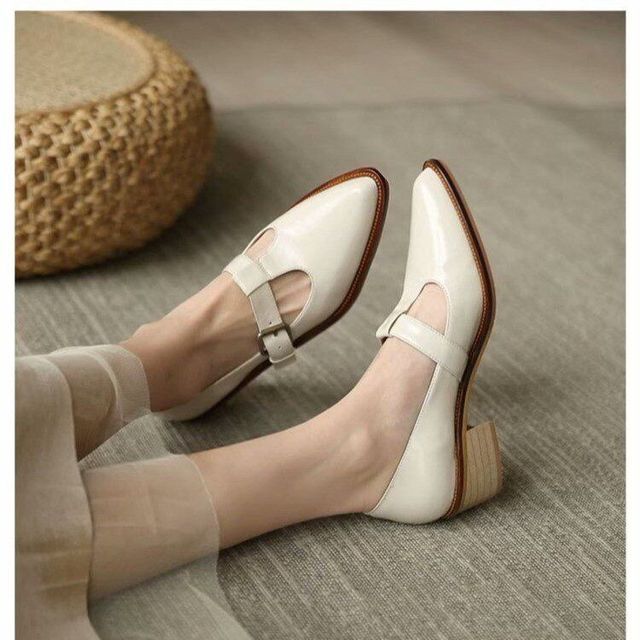 Loafers Chunky Pointed Heel