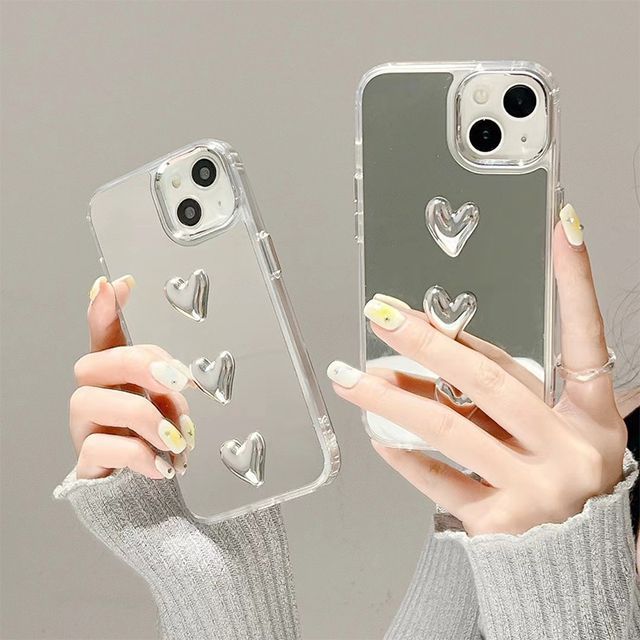 Case Phone Mirrored Heart
