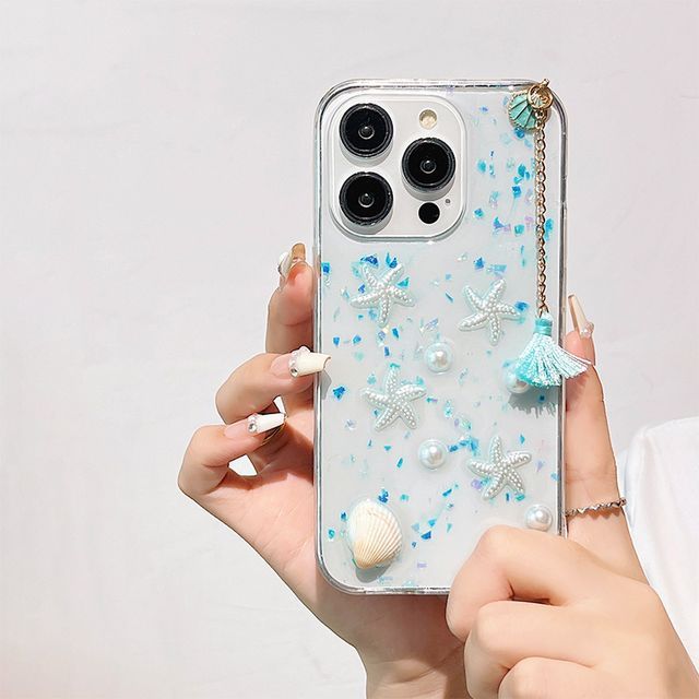 Transparent Phone Starfish Case Shell