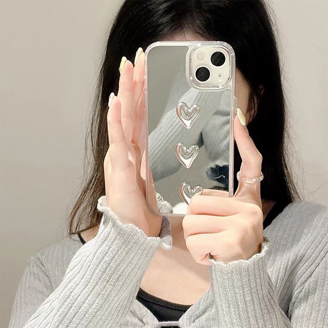 Case Phone Mirrored Heart