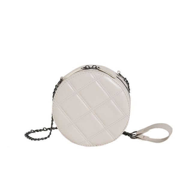 Quilted Round Crossbody Bag