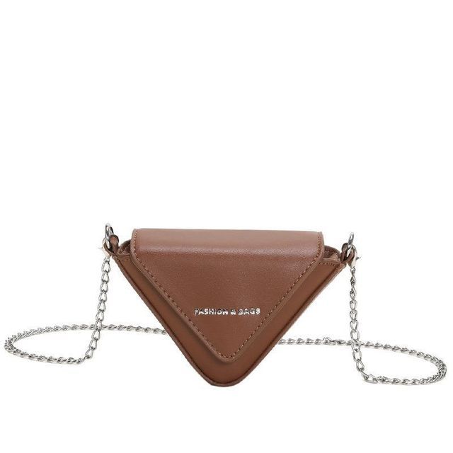 Crossbody Strap Bag Chain Triangle