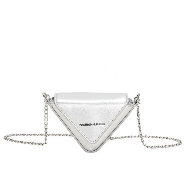 Crossbody Strap Bag Chain Triangle