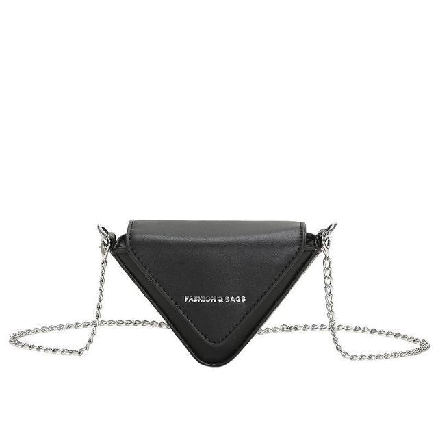 Crossbody Strap Bag Chain Triangle