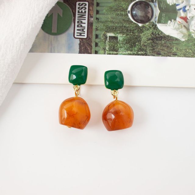 Earring / Drop Geometric On Clip