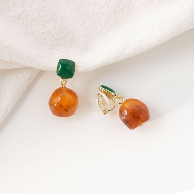 Earring / Drop Geometric On Clip