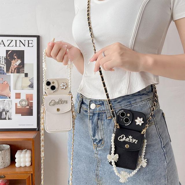 Coin Purse Phone Strap Butterfly Case