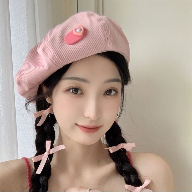 Heart Beret Hat